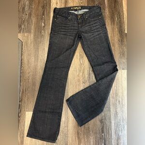🩷 Express Stella Barely Boot dark wash jeans size 2r